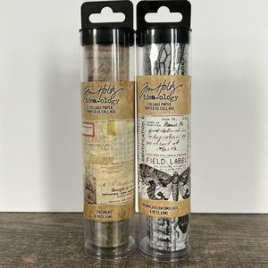 Tim Holtz idea-ology collage paper (2 packs)